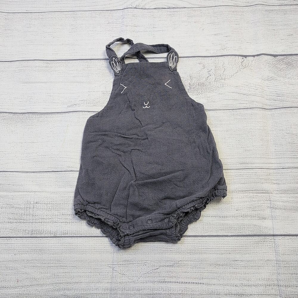 9/12m Marks & Spencer Woven Face Bubble Romper